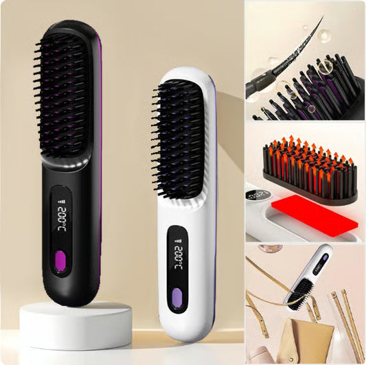 Peine alisador inalámbrico – Pelo perfecto en un solo paso